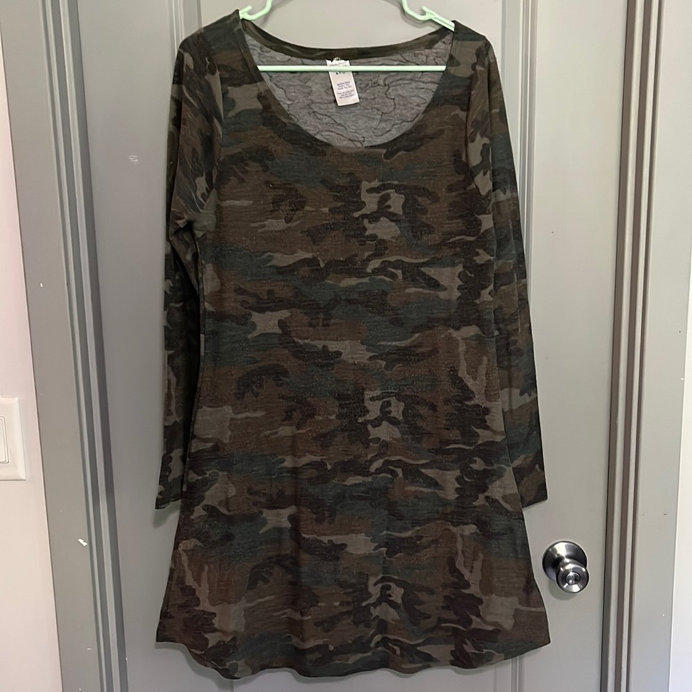 Camo Midi Dress